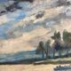 Henry d'Avesnes (1907-1999) Waterside Landscape. Oil on panel