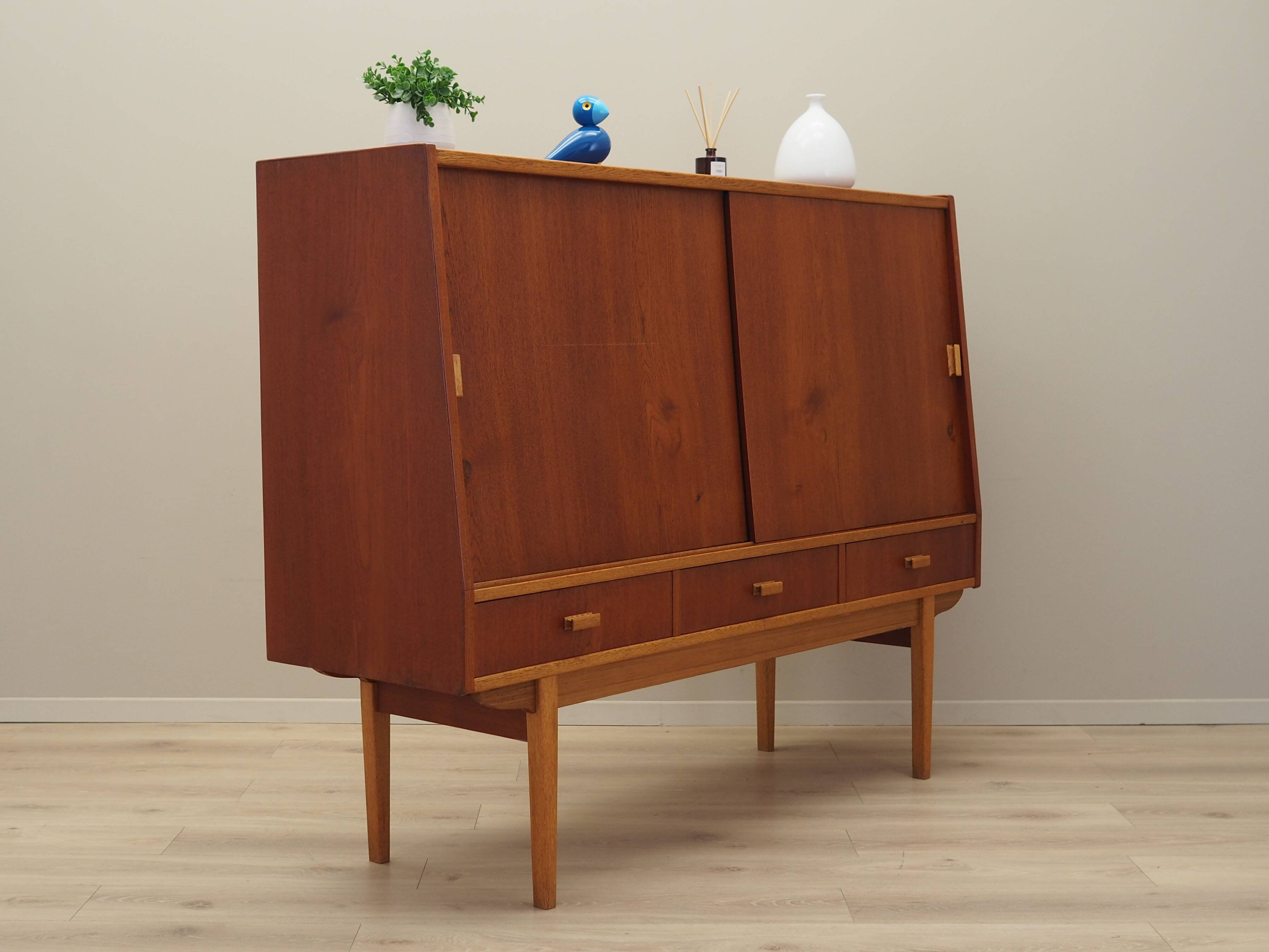 Teak highboard, Danish design, 1960s, production: Denmark