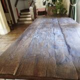 Large Oak Antique Table Wagon