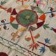 Multicoloured white kilim suzani rug – 180 x 120 cm
