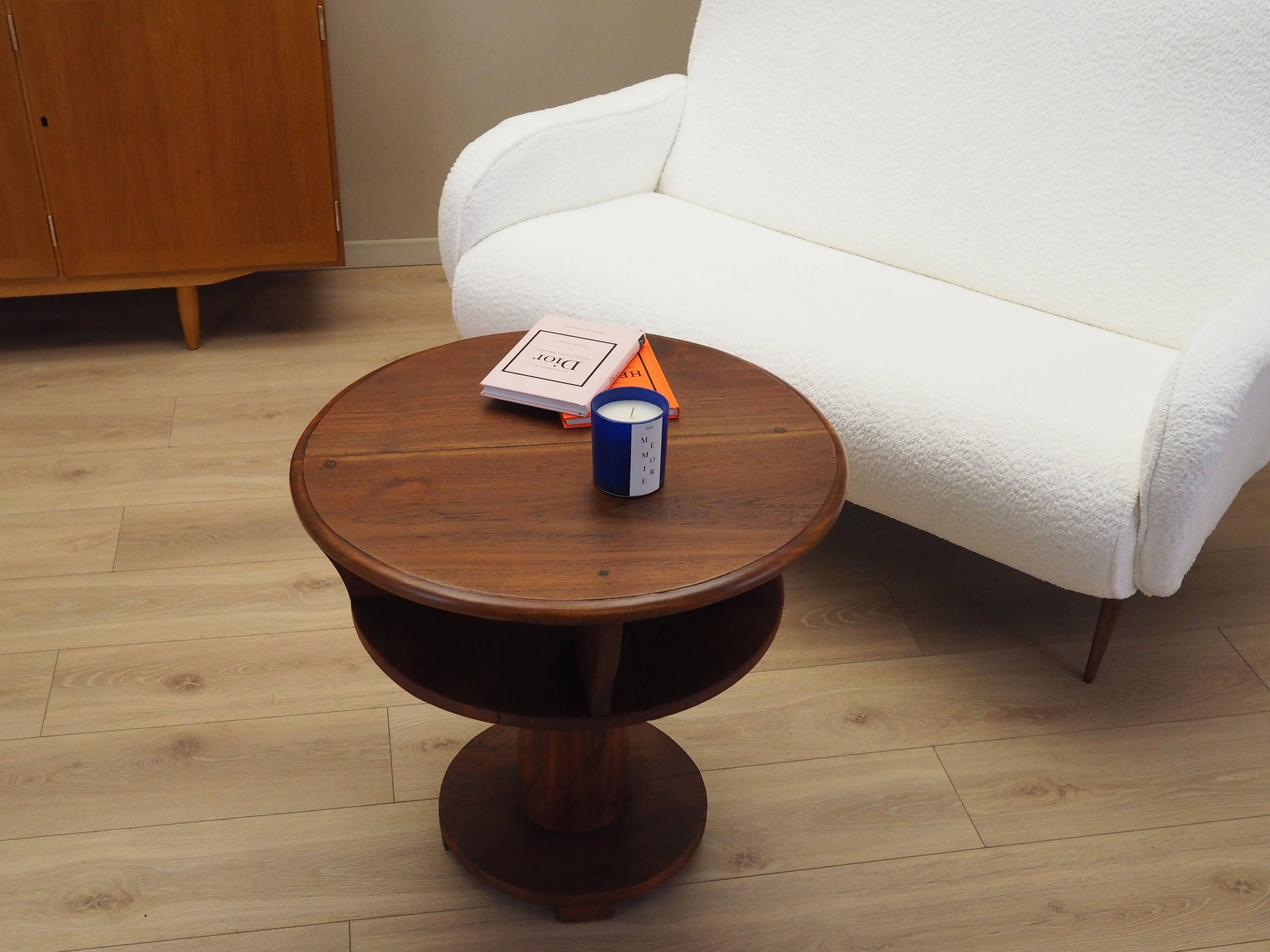 Oak coffee table, Italian design, 1960s, production: Italy