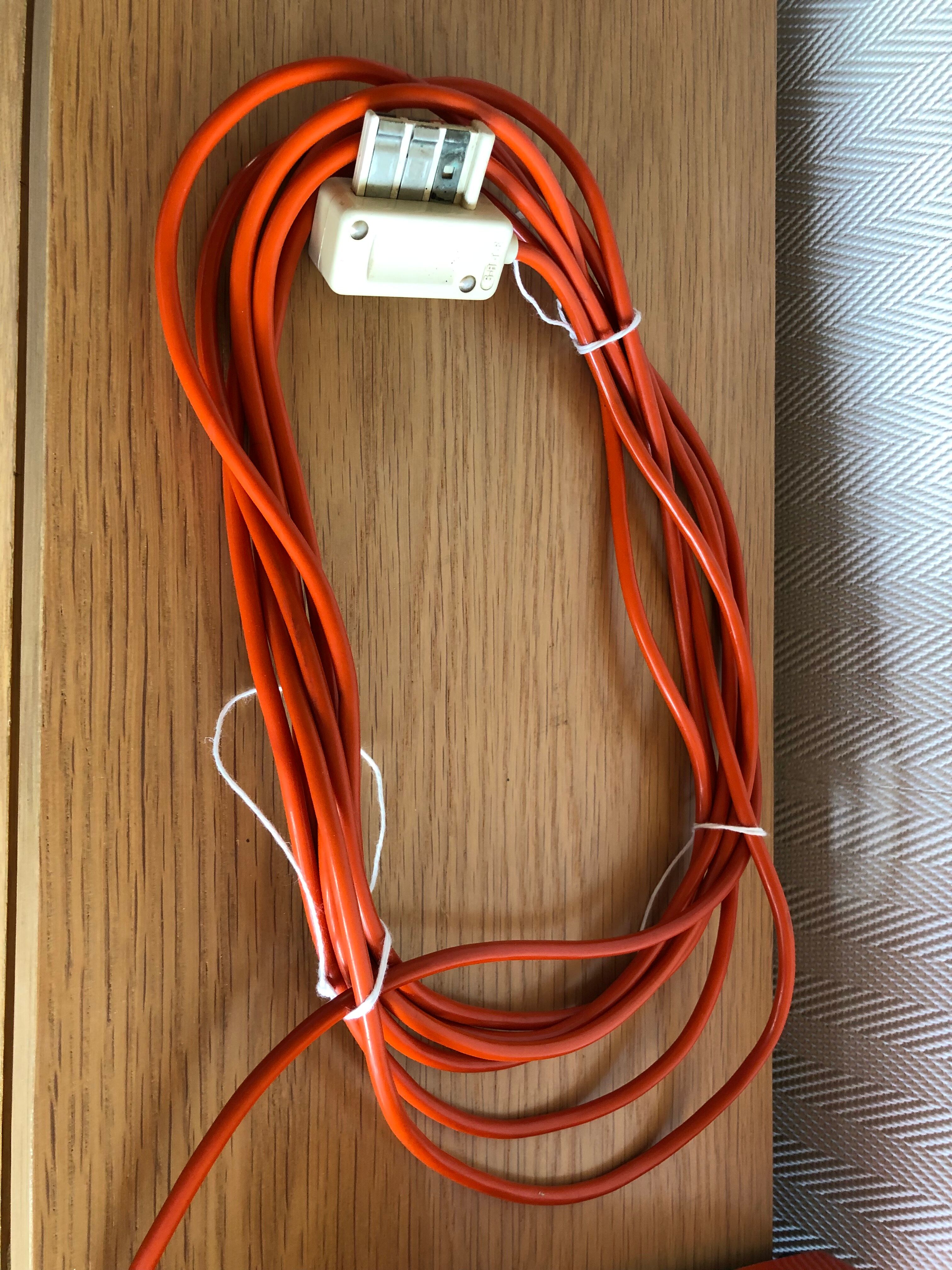 Vintage Orange Socotel dial phone, 1978