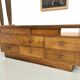 Vintage Siegel Paris workbench in oak and glass – 1950