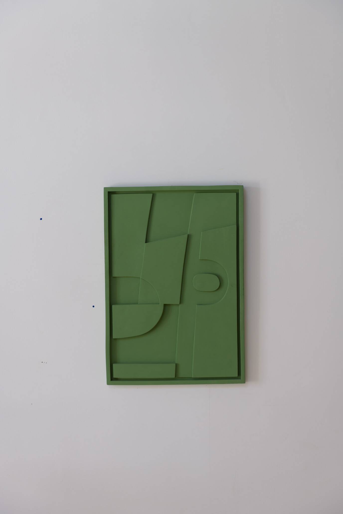 Smooth green Gaia painting 100x50 cm