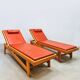 Vintage Swiss design sunbed daybed chaise longue 1950's
