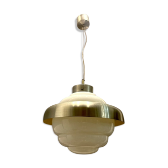 Mid-century opaline glass light pendant