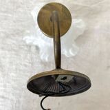 Wall lamp with frosted glass tulip