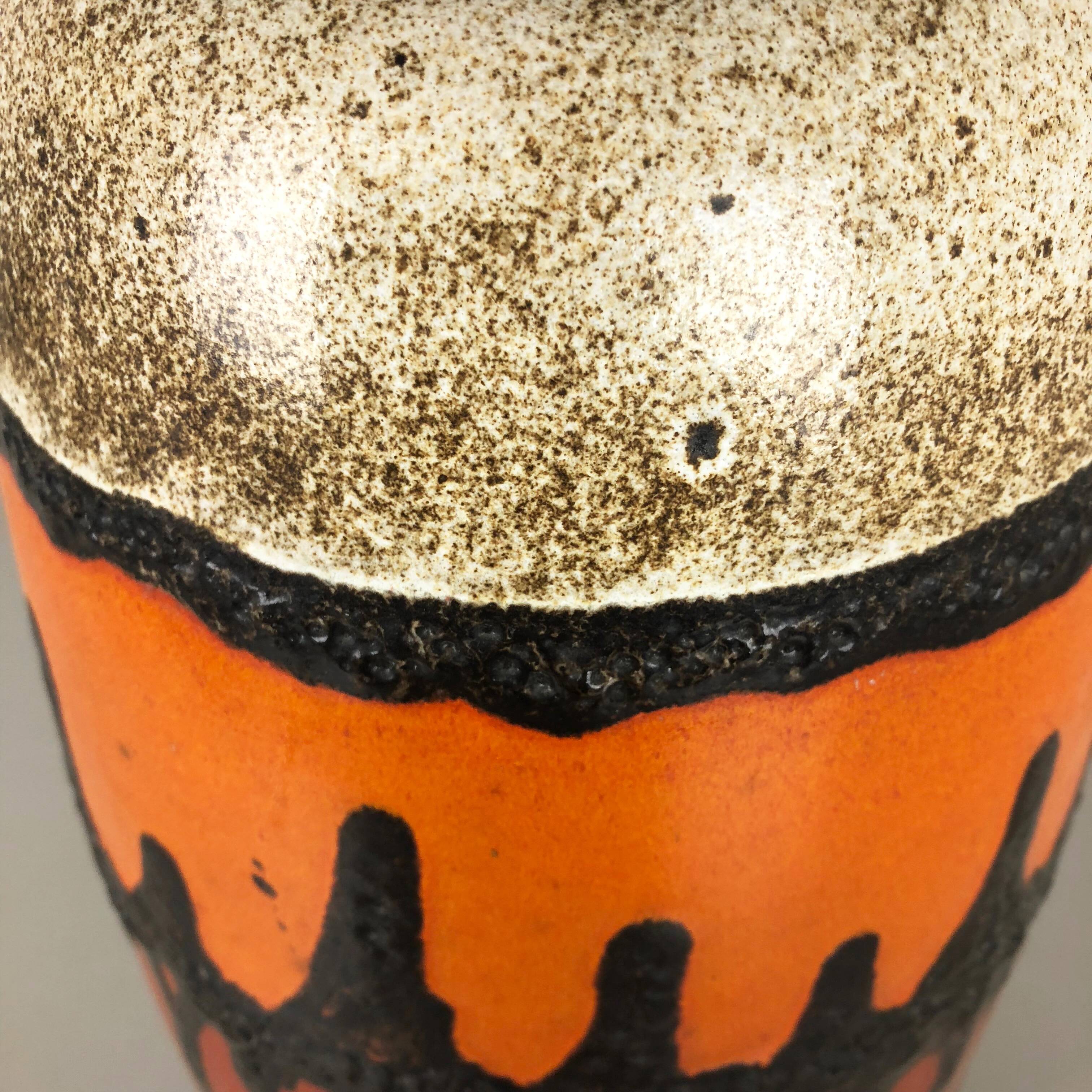 Floor vase fat lava "284-47" vase by Scheurich, Germany, 1970s