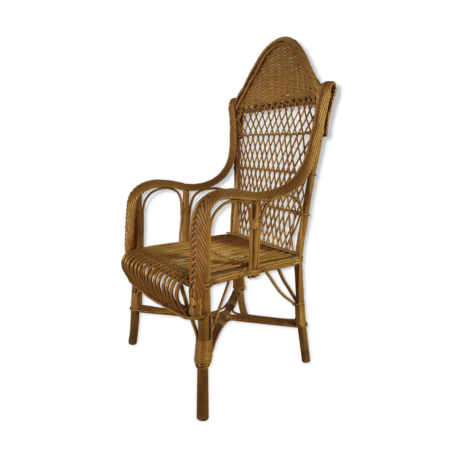 Rattan armchair
