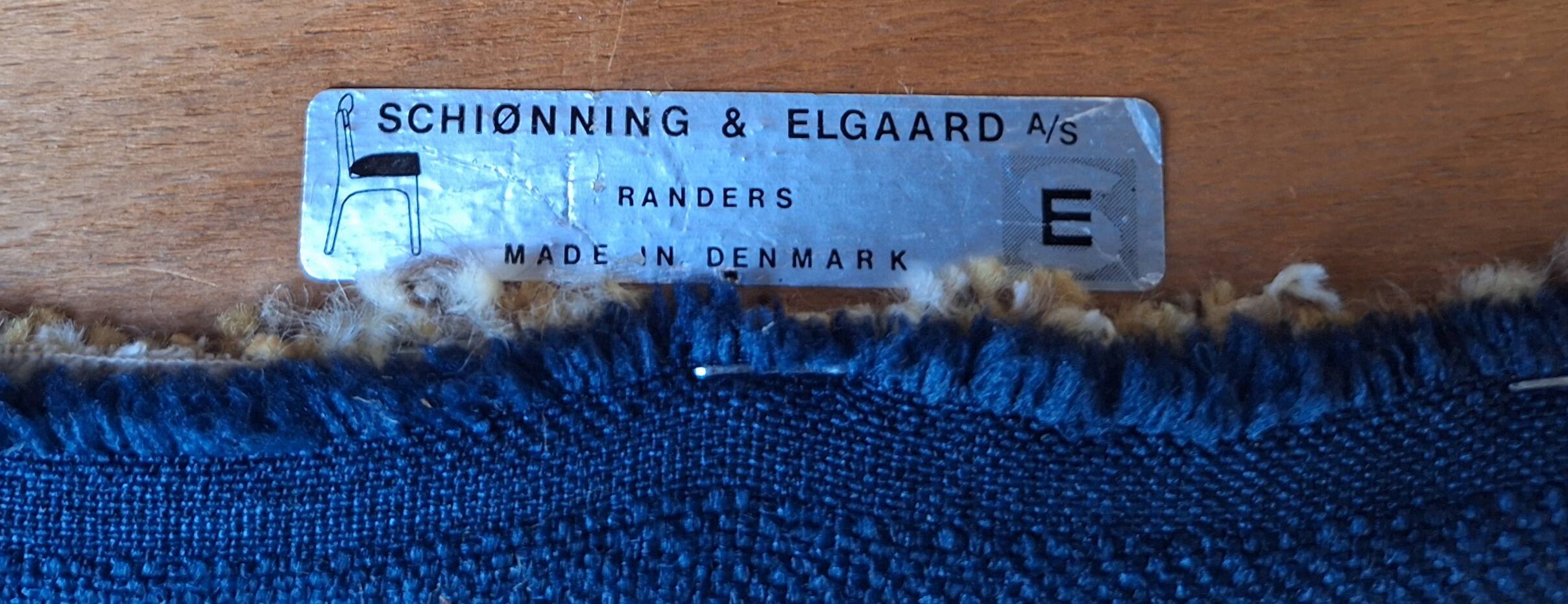 Set of Schionning and Elgaard teak dining chairs, Denmark 1960s