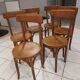 Suite of 6 Chairs by Bistrot Baumann vibtage 1920s