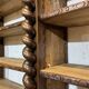 Bibliothèque de boiserie en chêne et sapin début XXème