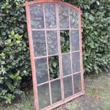 Window L107xH174 industrial curved metal glass roof frame reinforced glass