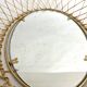 Erdecor Escaut retractable mirror tray • Gilded with fine gold • 1950