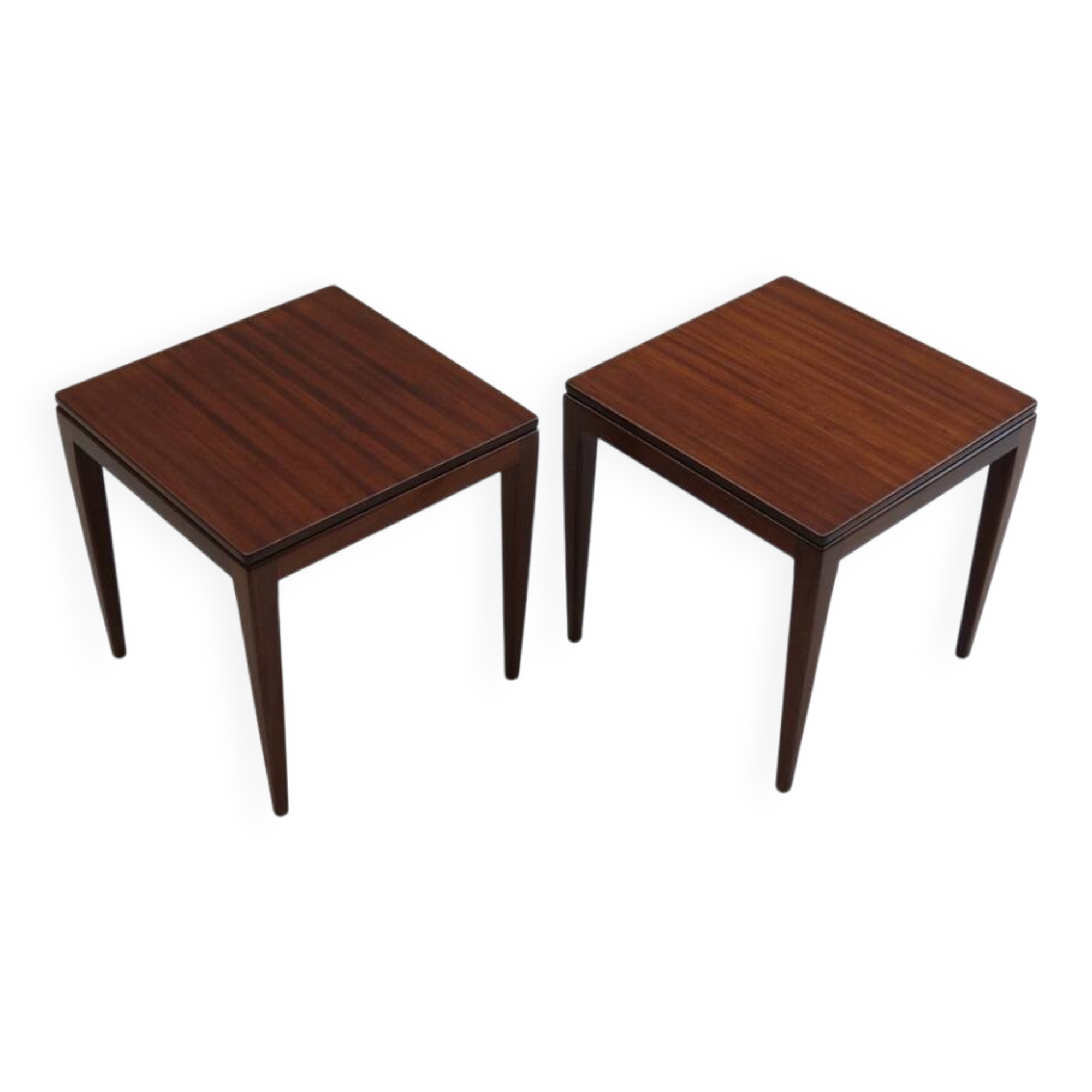 Paire de tables d'appoint Afrormosia des années 1960 par Richard Hornby Mid Century