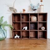 Old wooden workshop locker