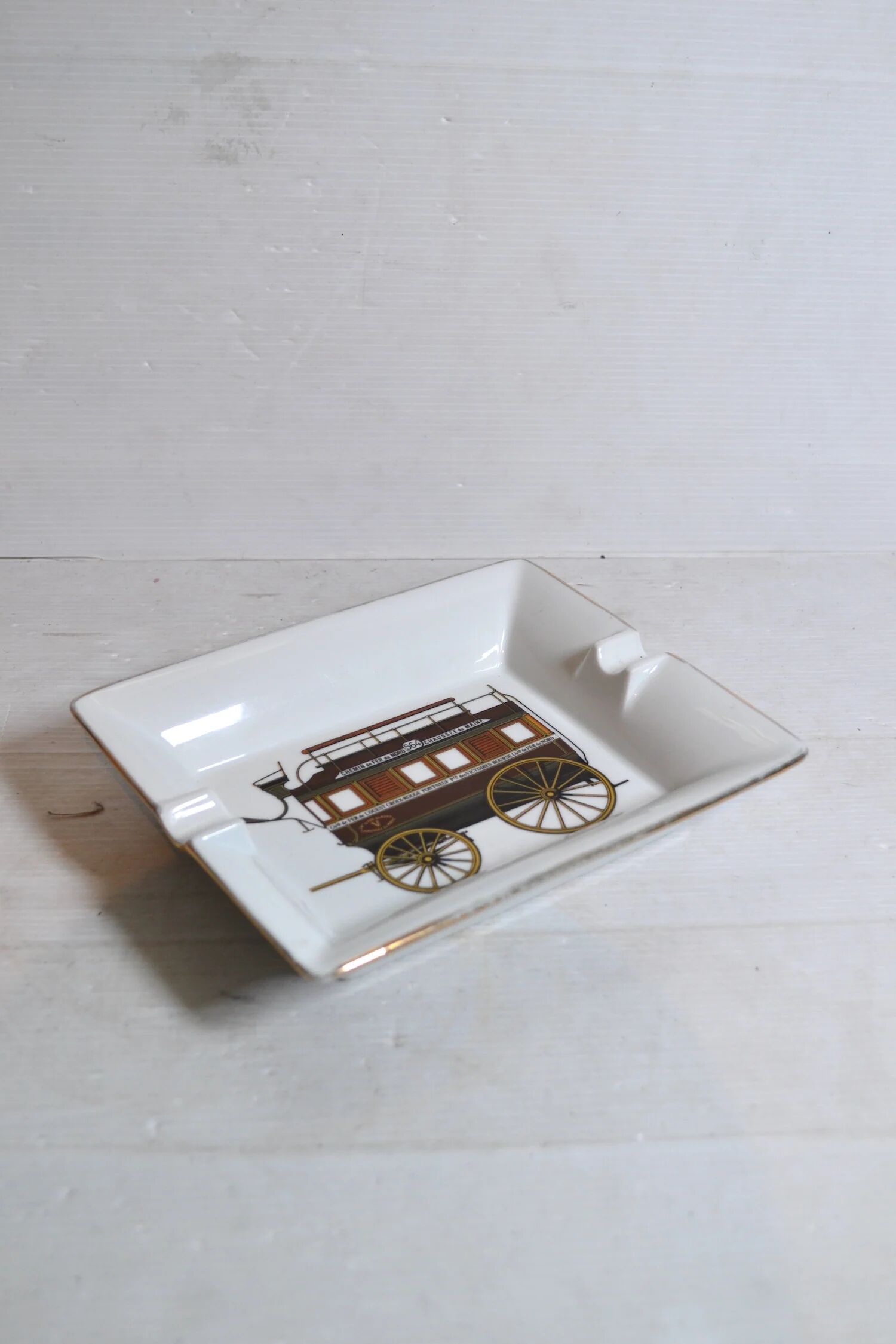 Limoges porcelain ashtray
