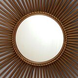 Mirror sun gold metal Chaty Vallauris 85x24cm