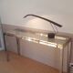 Console verre laiton et inox