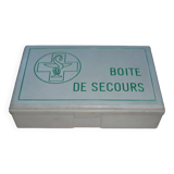 Boite de secours plastique ancienne