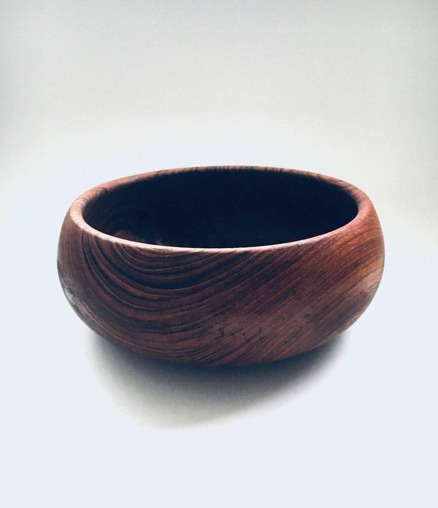 Mid-Century Scandinavian Round Teak Bowl Set, Denmark, 1960s, Set of 2