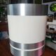 Large Vintage 1970 Space Age Chrome & Wood Lamp