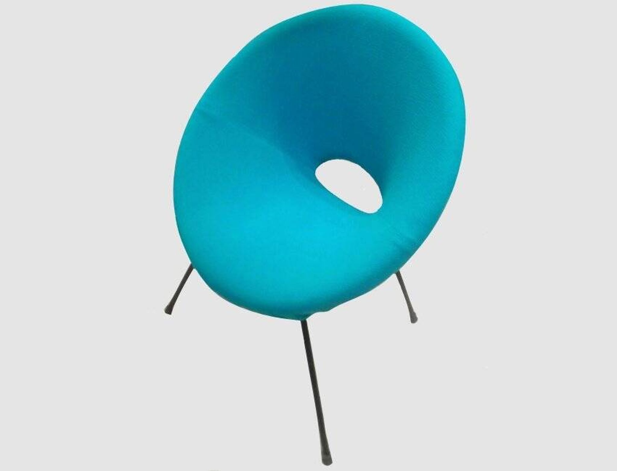 Turquoise & Green Armchairs, 1960s, Set of 2
