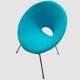 Fauteuils Turquoise & Vert, 1960s, Set de 2