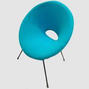 Turquoise & Green Armchairs, 1960s, Set of 2