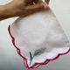 12 antique hand-embroidered linen napkins