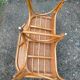 Banquette rotin vintage