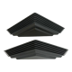 Pair of vintage geometric wall lamps, France 1980