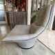 Mantis leather lounge chair ottoman footrest Gerard Van Den Berg 1970