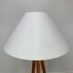 Lampadaire tripode bois, années 80