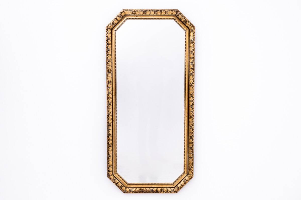 Antique mirror, Western Europe.