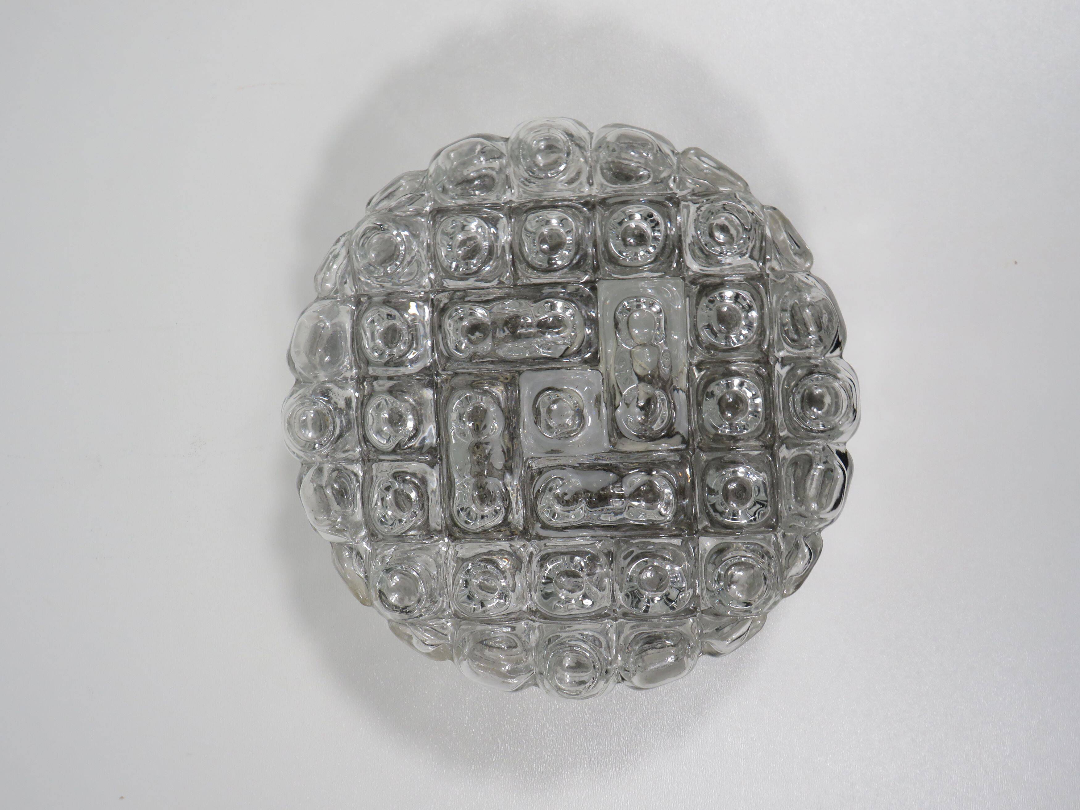 Round ceiling light/wall lamp by Erco, Germany 1960s