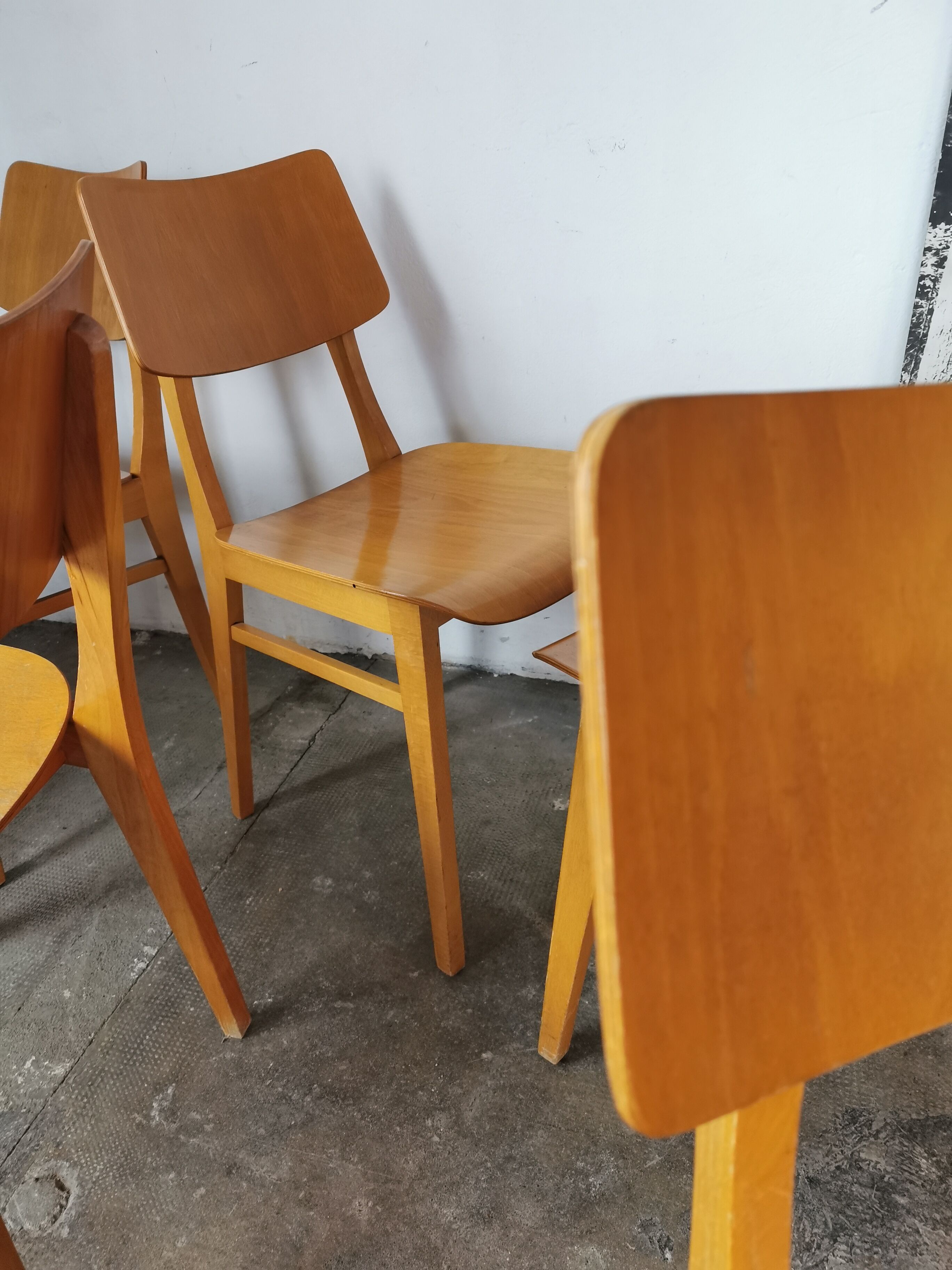 Set of 6 chairs from the 60s