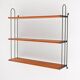 1960s vintage Scandinavian “Hylla” shelf in oak and metal