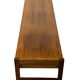 Vintage low sideboard with drawers 70's walnut veneer design