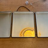 Triptych barber's mirror