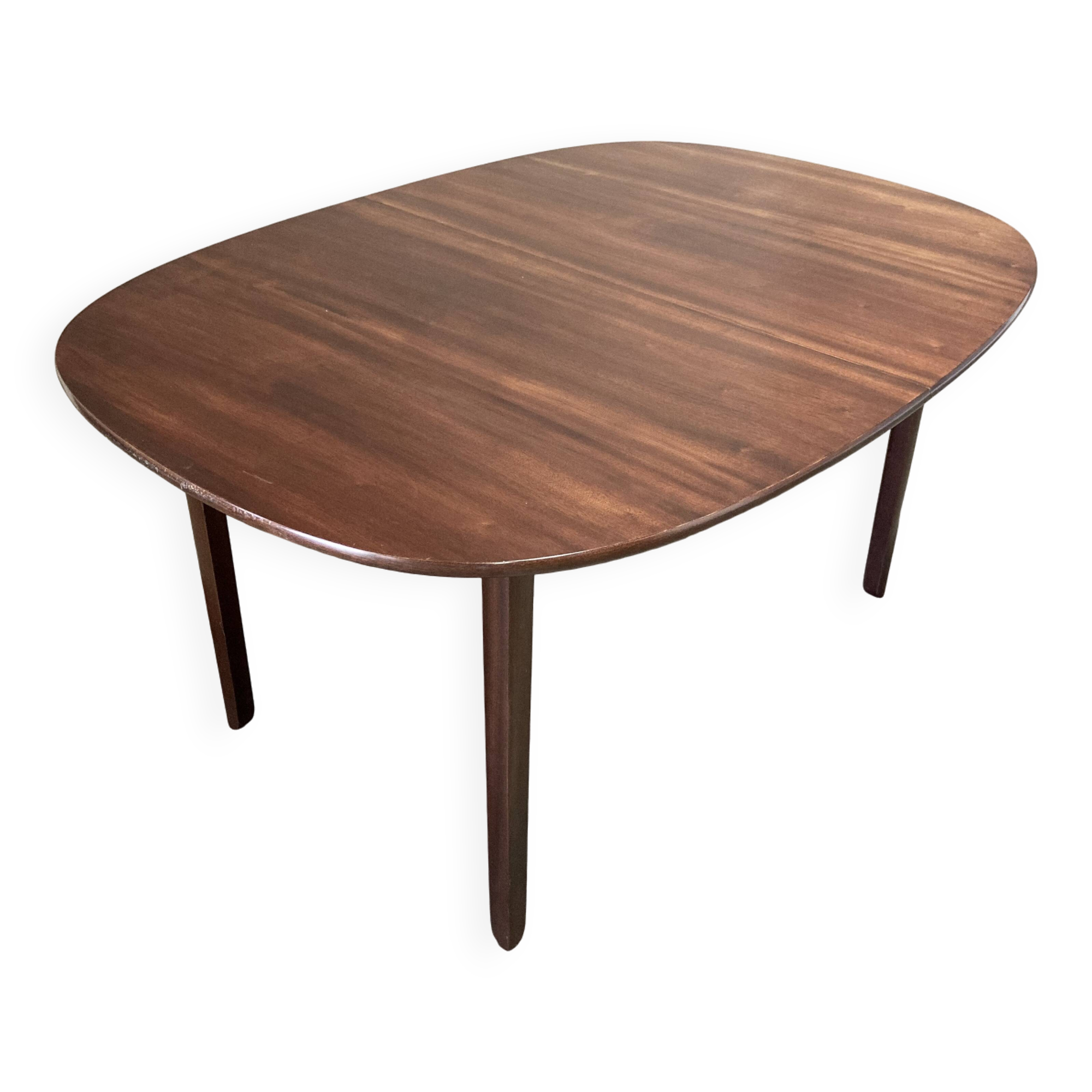 Table haute palissandre Design Scandinave "Ole Wanscher" 1950.