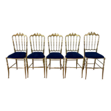 Chaises Chiavari en laiton