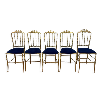 Chaises Chiavari en laiton