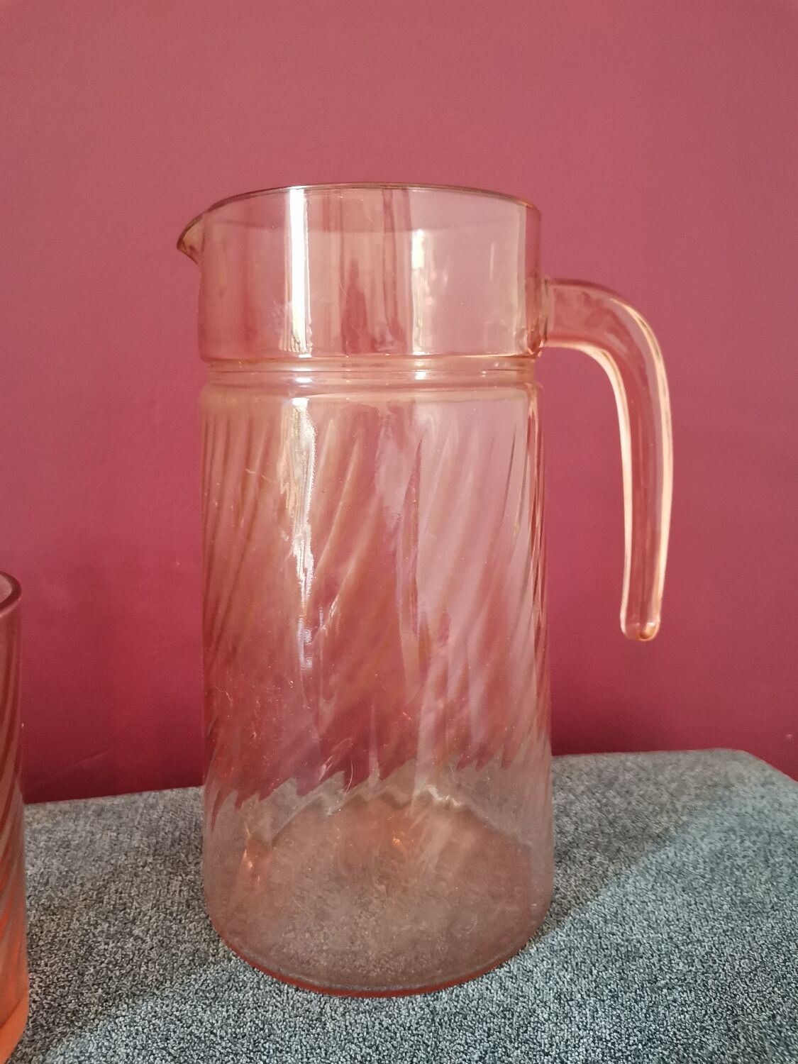 Glass and pitcher Rosaline