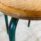 Vintage wood and metal stool circa 60's