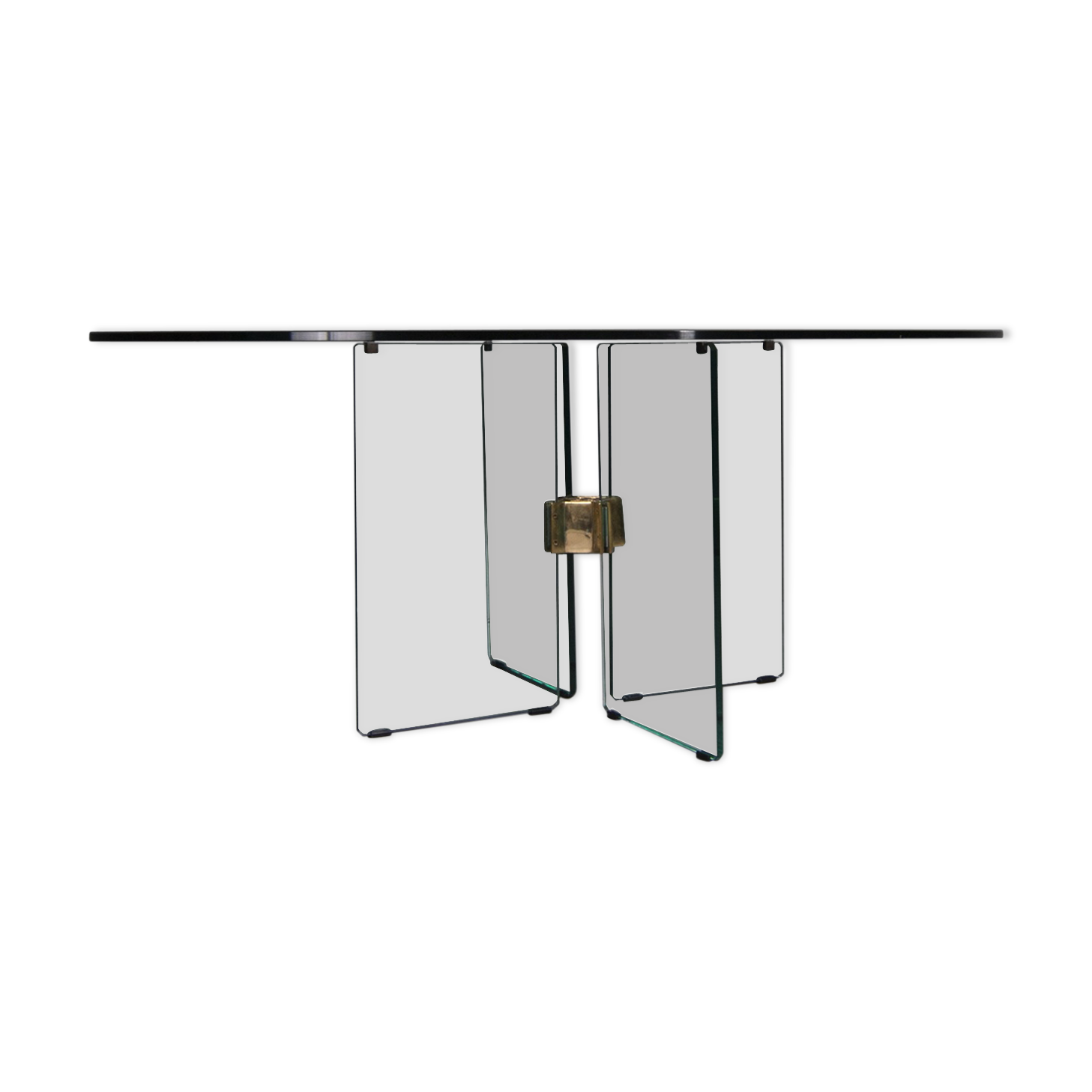 Peter Ghyczy glass dining table from the 70s