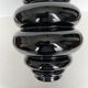 Vase art deco en verre opalin noir