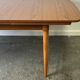 Schreiber Mid Century Extending Formica Dining Table Beech Legs 1960s-70s