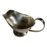 Silver metal sauce boat