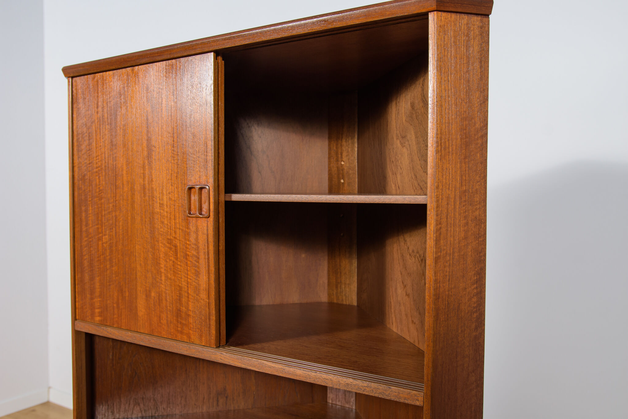 Mid-Century Modern Teak Corner Cabinet, 1960s